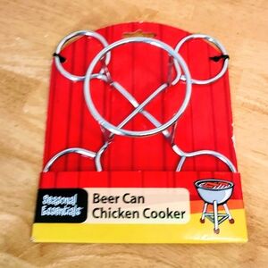 Silver Beer Can Chicken Cooker